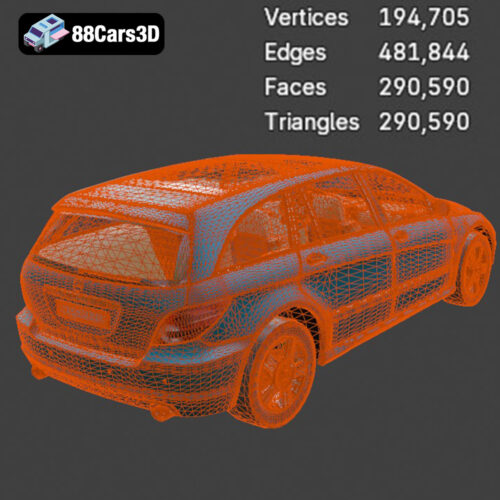 Mercedes R-Class US 3D Model