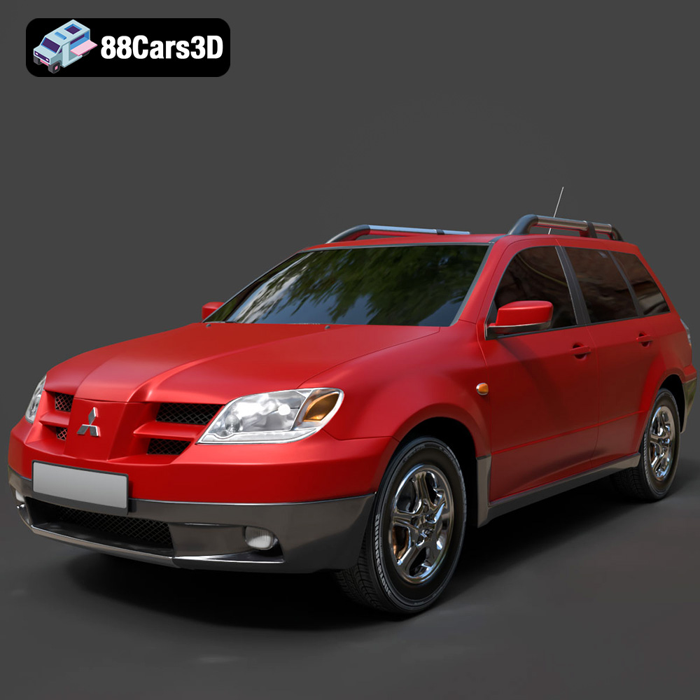 Mitsubishi Outlander 2003 3D Model 3D Printable STL - 88Cars3D Download ...