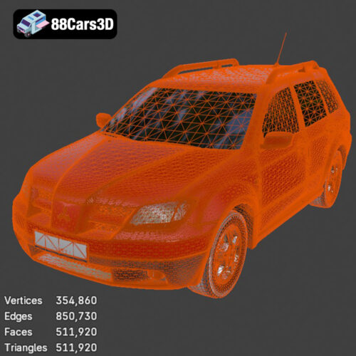 Mitsubishi Outlander 2003 3D Model