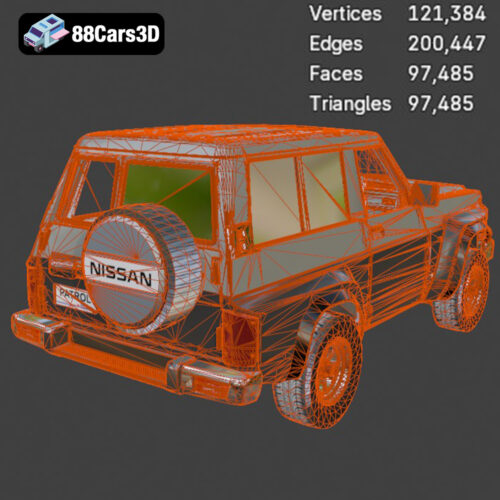 Nissan Patrol Y60 3D Model
