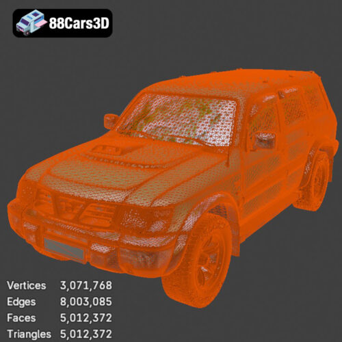 Nissan Patrol GR 3D Model