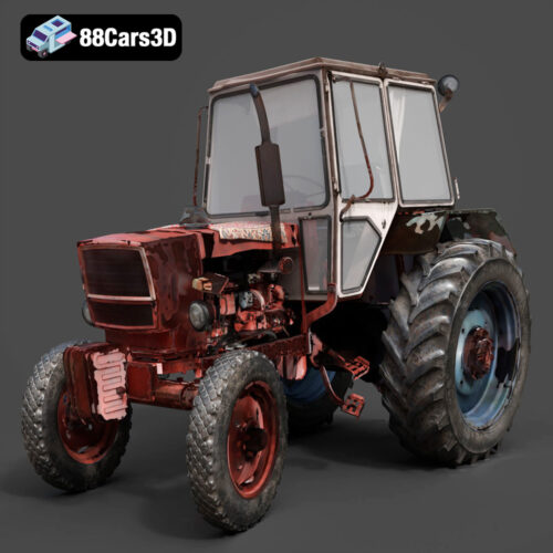 Old Tractor 3D Model