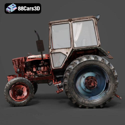 Old Tractor 3D Model