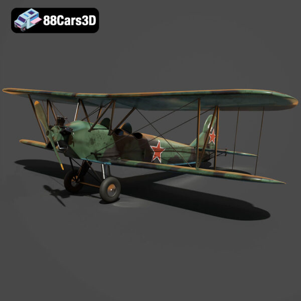 Po-2-001 Polikarpov Po-2 3D Model