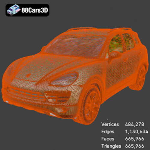 Porsche Cayenne 2010 3D Model