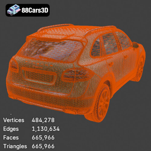 Porsche Cayenne 2010 3D Model