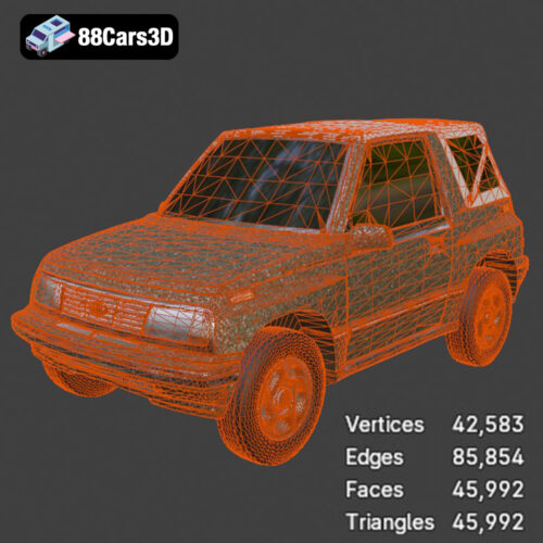 Suzuki Vitara Canvas Top (Geo Tracker Cabrio) 3D Model