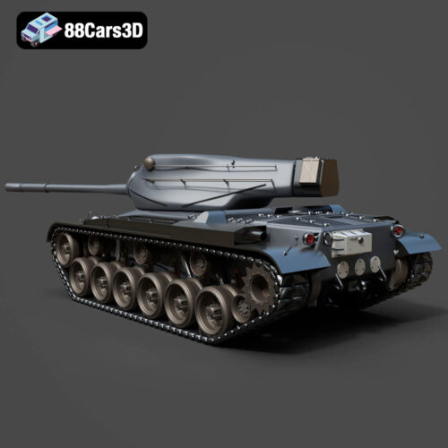 AMX 50 100 French Heavy Tank 3D Model