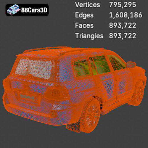 Toyota Land Cruiser 200 2013 3D Model