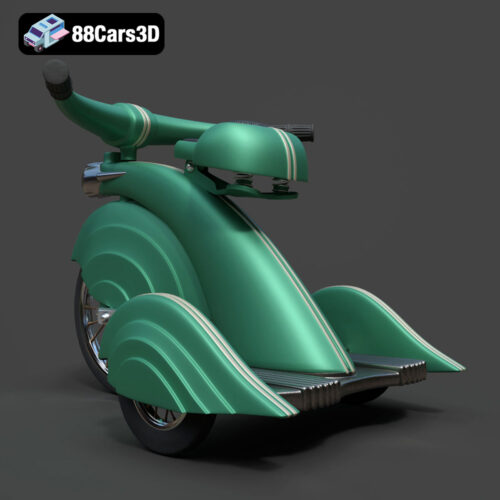 Vintage Tricycle 1930 3D Model