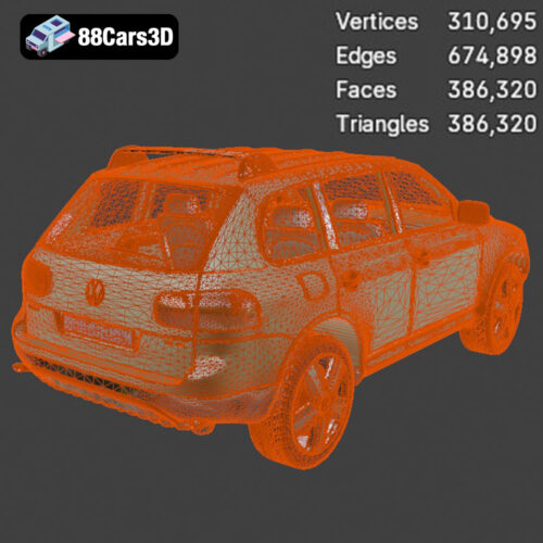 VolksWagen Touareg Avto-008 Volkswagen Touareg Avto 3D Model 3D Printable STL