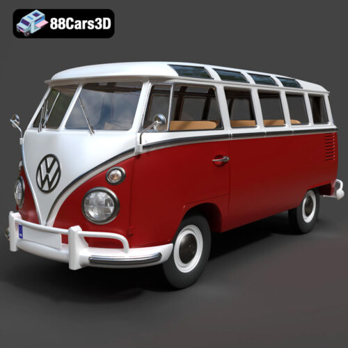 Volkswagen_Transporter_T1_1950-001 Volkswagen Transporter T1 1950 3D Model
