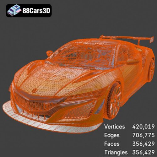 Acura NSX 2017 3D Model3D Printable STL