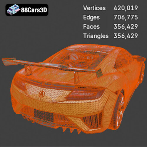 Acura NSX 2017 3D Model3D Printable STL