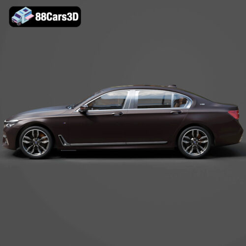 BMW M7 (G12) with HQ Interior 2017 3D Model