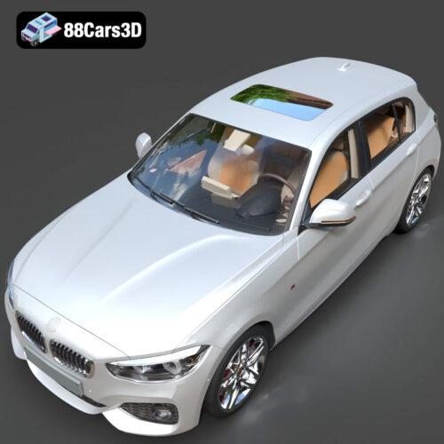 BMW_1_Series_5-Door-2016-006 German Luxury & Performance Bundle - High-End 3D Vehicle Collection3D Printable STL