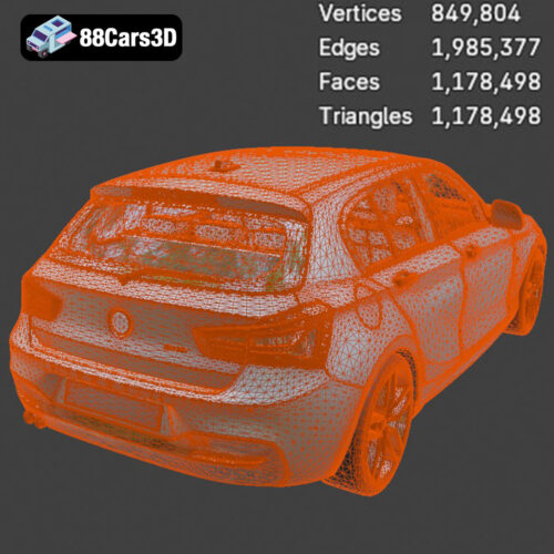 BMW_1_Series_5-Door-2016-008 German Luxury & Performance Bundle - High-End 3D Vehicle Collection3D Printable STL