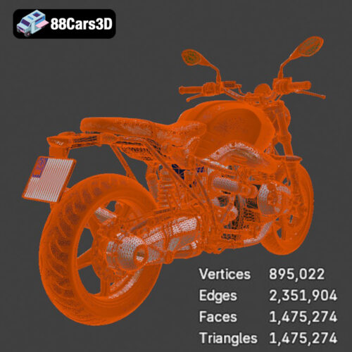 BMW R nineT Pure 2018 3D Model