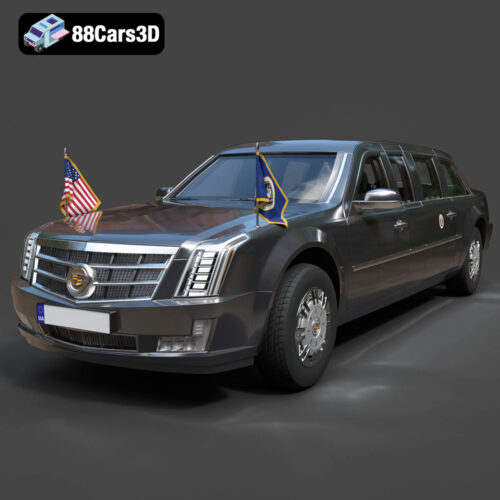 Cadillac US Presidential State Car 3D Model