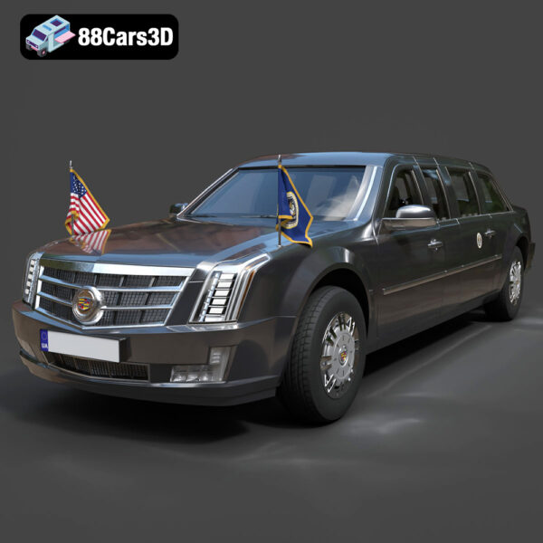 Cadillac US Presidential State Car 3D Model