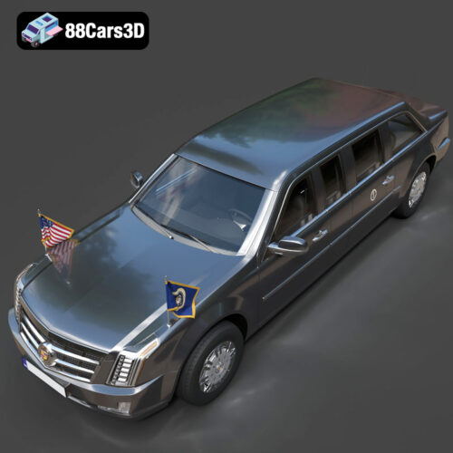 Cadillac US Presidential State Car 3D Model