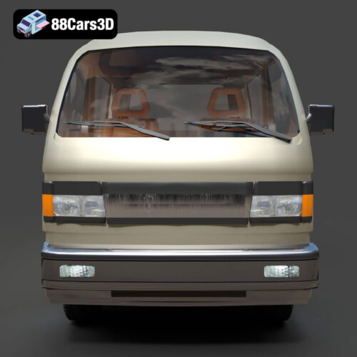 Car-005 Suzuki Super Carry 1000 Microvan 3D Model