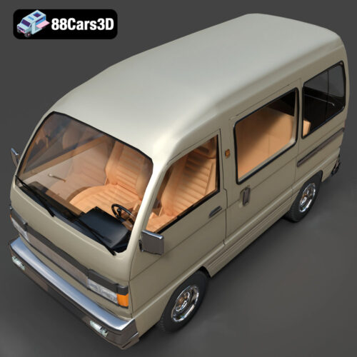 Car-006 Suzuki Super Carry 1000 Microvan 3D Model