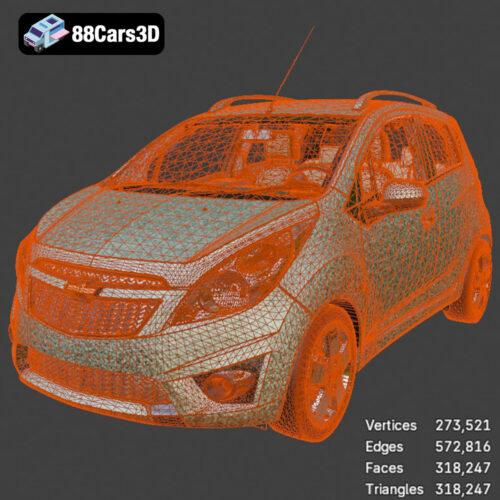 Chevrolet Spark LT 3D Model 3D Printable STL