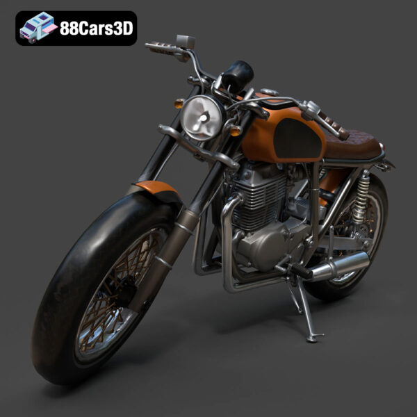 Custom_Motorcycle 3D Model