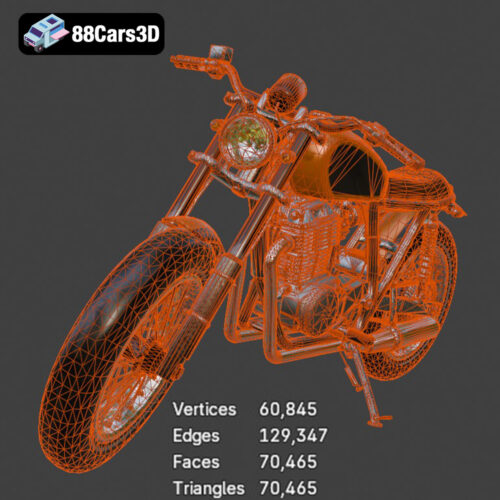 Custom_Motorcycle-007 Custom_Motorcycle 3D Model