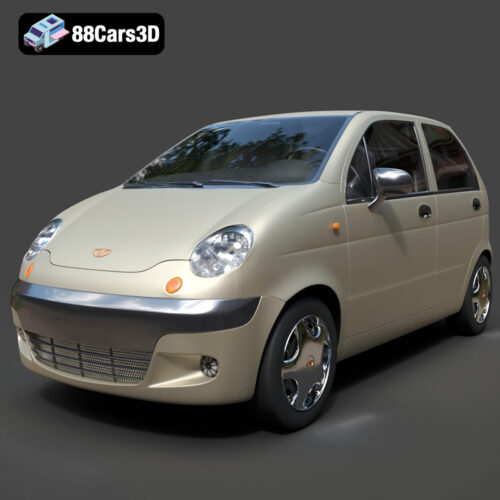 Damas-001 Daewoo Damas Microvan 3D Model