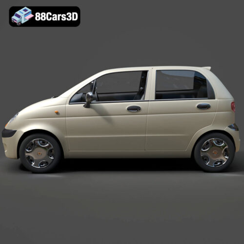 Damas-002 Daewoo Damas Microvan 3D Model