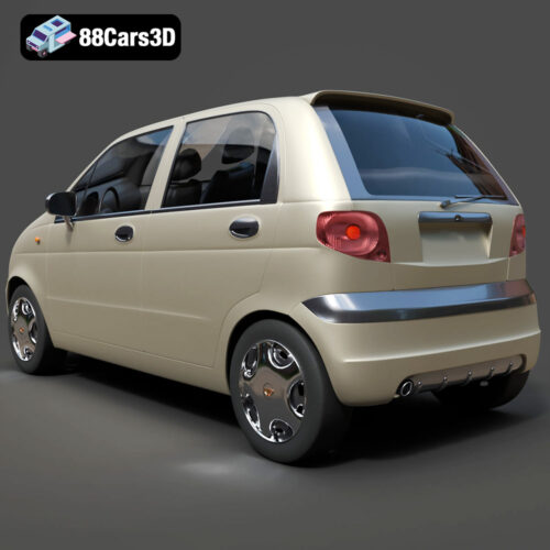 Damas-003 Daewoo Damas Microvan 3D Model