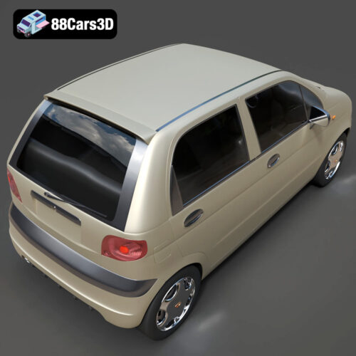 Damas-004 Daewoo Damas Microvan 3D Model