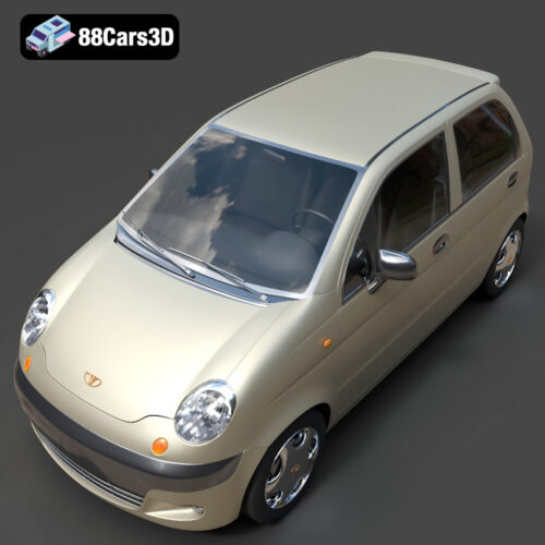 Damas-006 Daewoo Damas Microvan 3D Model