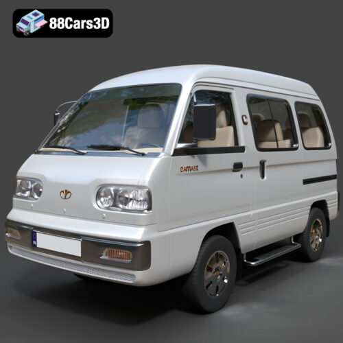 Damas II-001 Daewoo Damas 2 Microvan 3D Model