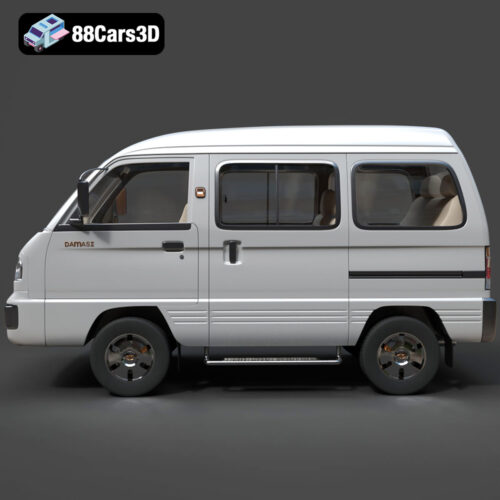 Damas II-002 Daewoo Damas 2 Microvan 3D Model