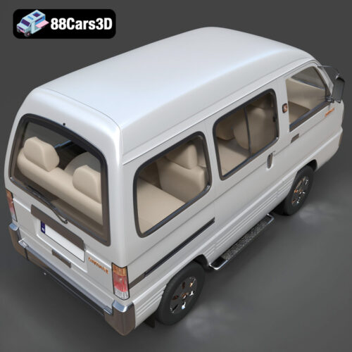 Damas II-004 Daewoo Damas 2 Microvan 3D Model