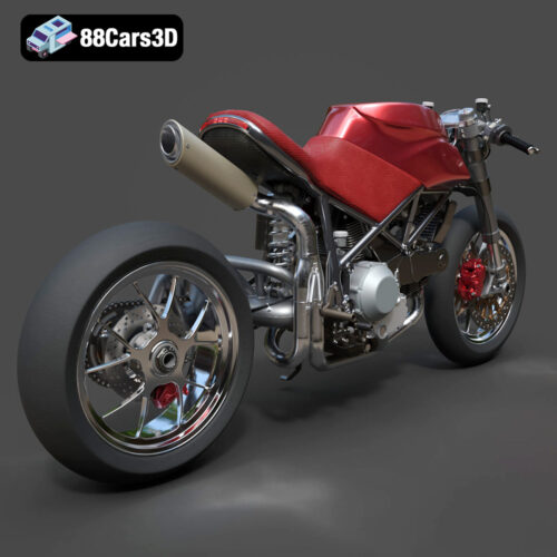Ducati 916 Custom Café Fighter 3D Model