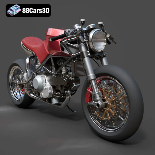 Ducati 916 Custom Café Fighter 3D Model