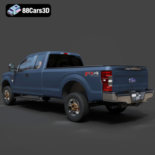Ford F-250 Super Duty Super Cab XLT 2015 3D Model