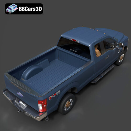 Ford F-250 Super Duty Super Cab XLT 2015 3D Model