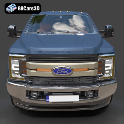Ford F-250 Super Duty Super Cab XLT 2015 3D Model