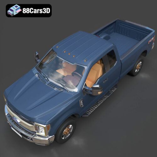 Ford F-250 Super Duty Super Cab XLT 2015 3D Model