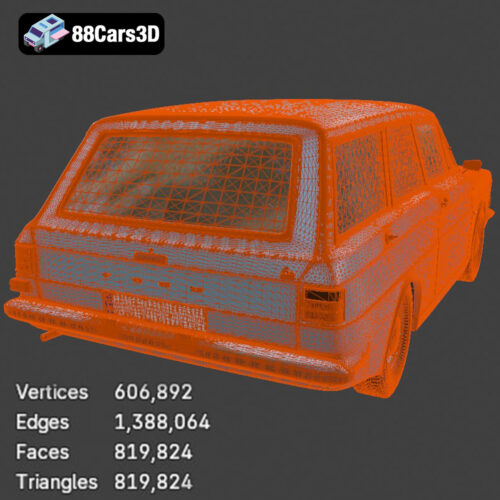Ford Taunus (P6) 12M Station Wagon 1967 3D Model