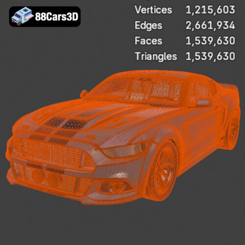 Ford Mustang Eleanor 2015 Custom 3D Model
