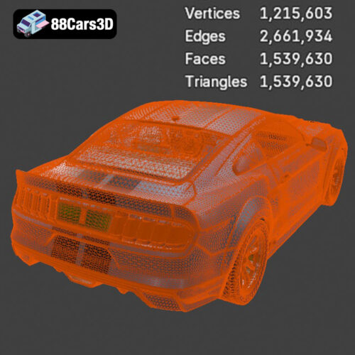 Ford Mustang Eleanor 2015 Custom 3D Model