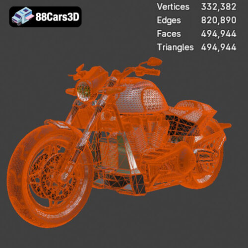Harley-Davidson FXDR 114 3D Model 3D Printable STL