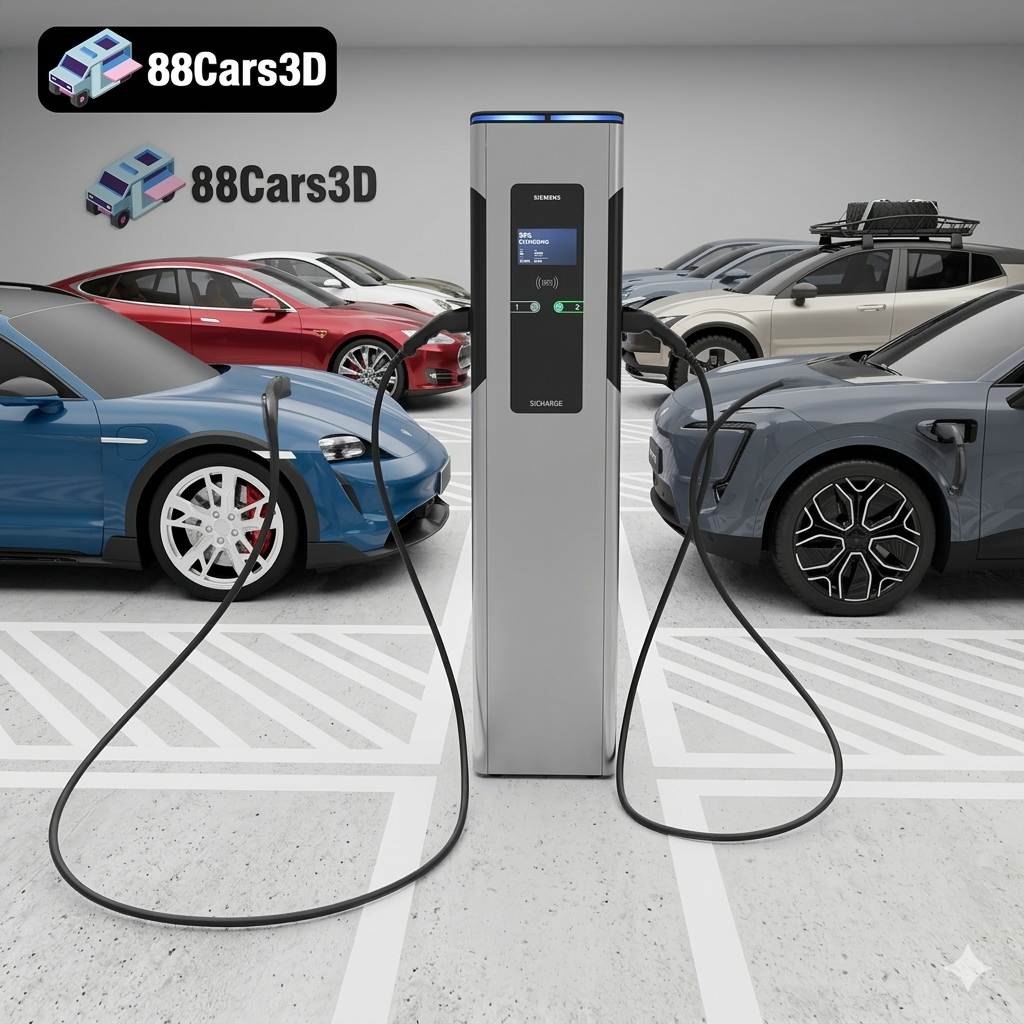 The Future of Mobility: Smart City EV 3D Models Bundle (5-in-1 Pack) Volvo Tesla AVATR Porsche 3D Printable STL