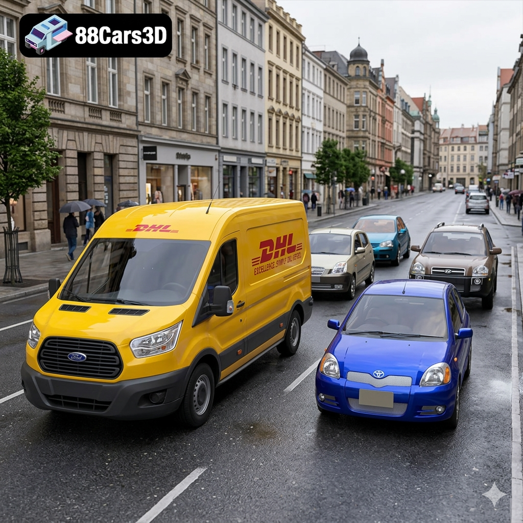 Everyday City Traffic Essentials pack 5in1 Hyundai Kia Volkswagen Toyota Ford 3D Printable STL